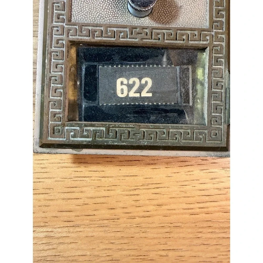 Vintage US Post Office Brass PO Box Door Dial Combo 1964 5